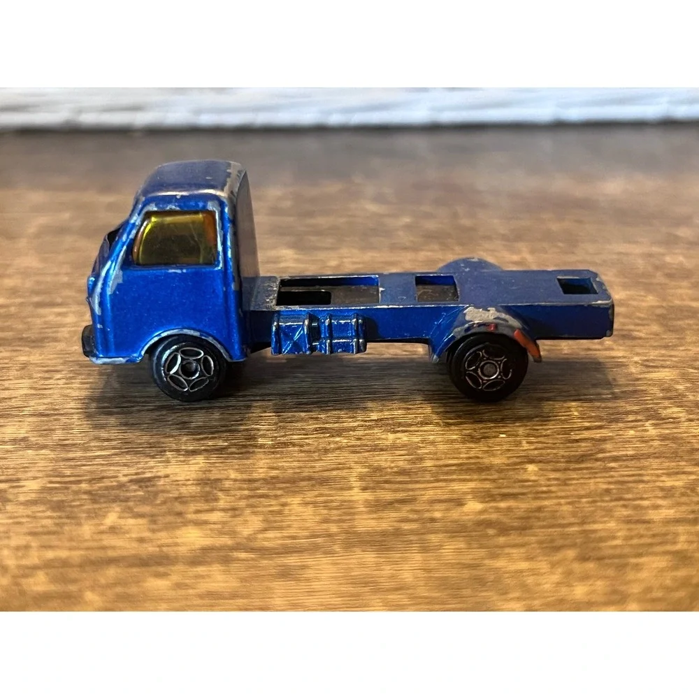 Vintage Blue Transport Truck Semi Unbranded‎ Made In China Loose Die Cast EUC